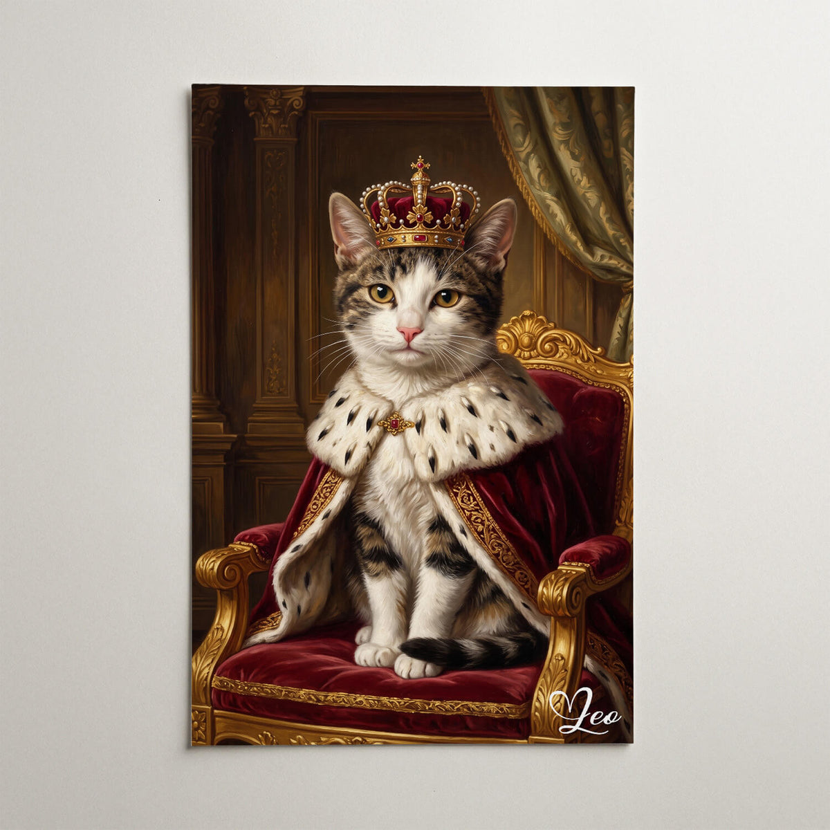 Ritratto di gatto in stile rinascimentale dalla tua foto - poster