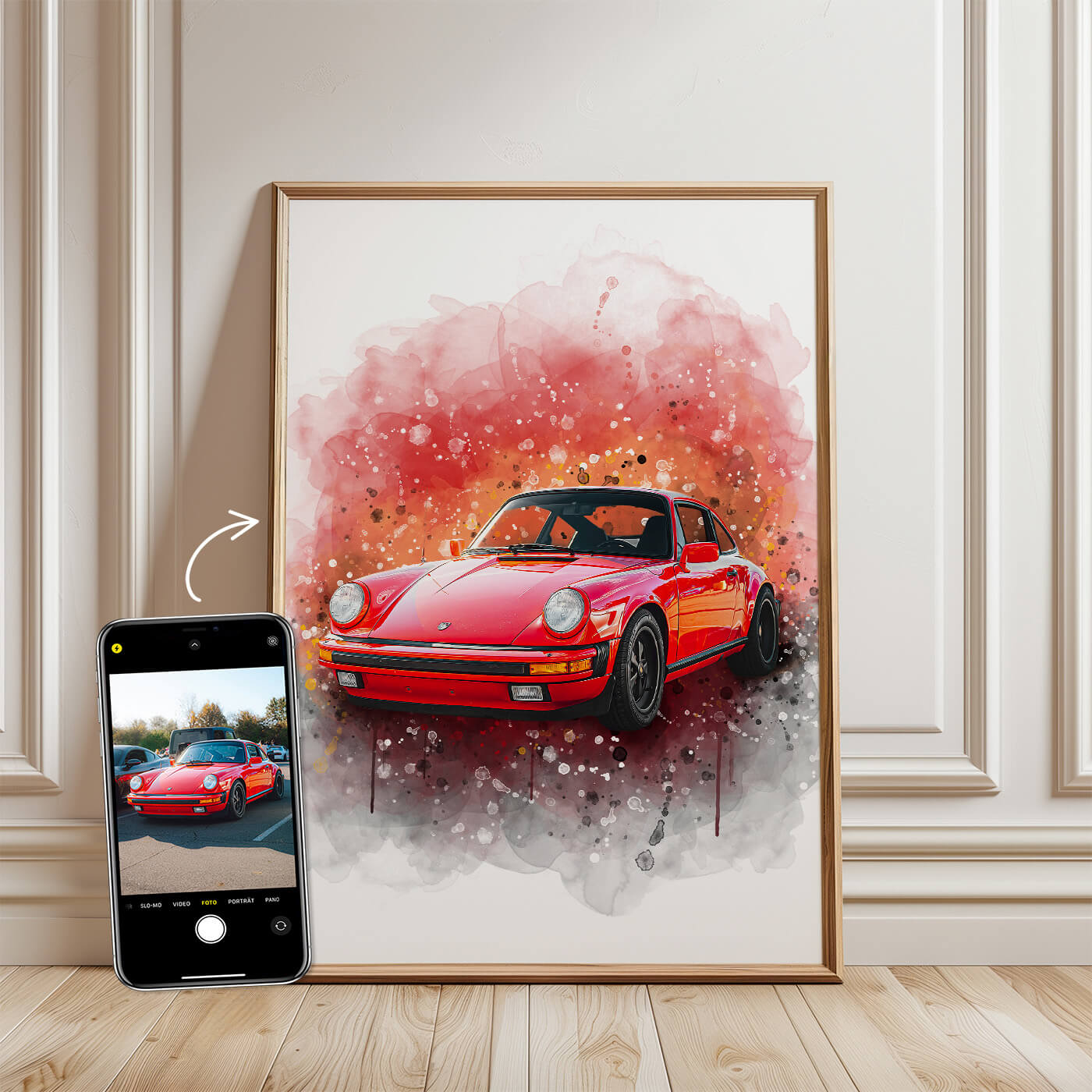Auto Portrait nach Foto
