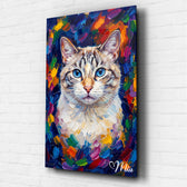 Ritratto di cane in stile pop art dalla tua foto - vetro acrilico