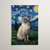 Ritratto di cane in stile Van Gogh dalla tua foto - poster