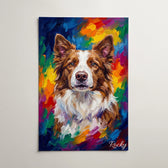 Ritratto di cane in stile pop art dalla tua foto - poster