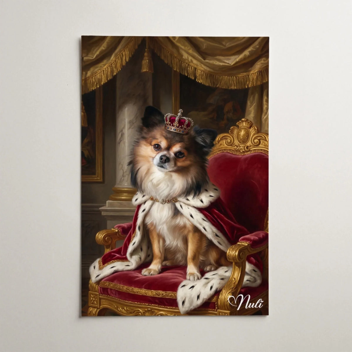 Ritratto di cane in stile rinascimentale dalla tua foto - poster