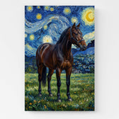 Ritratto di gatto in stile Van Gogh dalla tua foto - tela